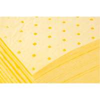 Feuilles absorbantes li&eacute;es, Mati&egrave;res dangereuses, 15" x 19", 8 gal. d'absorption GTA Hardware Inc