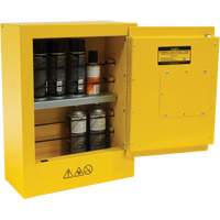 Mini Flammable Safety Cabinet, 2 Gal., 1 Door, 17" W x 22" H x 8" D GTA Hardware Inc