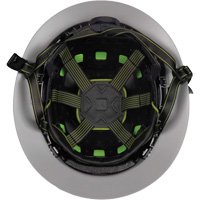 Casque Fibre Metal de style escalade avec bordure compl&egrave;te, R&eacute;pond aux normes CSA type 2, Suspension Rochet, Ventil&eacute; GTA Hardware Inc