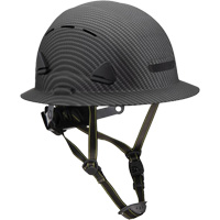 Casque Fibre Metal de style escalade avec bordure compl&egrave;te, R&eacute;pond aux normes CSA type 2, Suspension Rochet, Ventil&eacute; GTA Hardware Inc