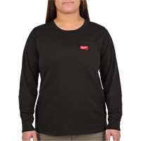 GRIDIRON Long Sleeve Pocket T-Shirt, Women's, X-Small, Black GTA Hardware Inc
