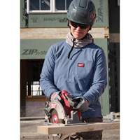 GRIDIRON Long Sleeve Pocket T-Shirt, Women's, X-Small, Blue GTA Hardware Inc