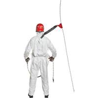 Harness-Compatible Disposable Coverall, Small, White, Tyvek&reg; 500 GTA Hardware Inc