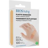 Bandages hydrofug&eacute;s, Rectangulaire/carr&eacute;e, 3", Plastique, St&eacute;rile GTA Hardware Inc