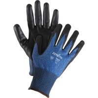 Gants l&eacute;gers et haute dext&eacute;rit&eacute; r&eacute;sistants &agrave; la coupe, Taille 7, Calibre 18, Rev&ecirc;tement Mousse de nitrile, Enveloppe en Acier inoxydable/PEHP/Tungst&egrave;ne, ASTM ANSI niveau A9 GTA Hardware Inc