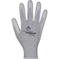 Gants blancs KnitActiv dissipatifs &eacute;lectrostatiques et peu pelucheux, 5, R&ecirc;vetement Polyur&eacute;thane, Calibre 13, Enveloppe en Nylon/Coton GTA Hardware Inc