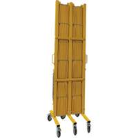 Barri&egrave;re extensible, 84" h x 20' lo, Jaune GTA Hardware Inc