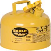Bidon de s&eacute;curit&eacute; pour le diesel, Type I, Acier galvanis&eacute;, 2,5 gal. US, Jaune, Homologu&eacute; FM/List&eacute; UL/ULC GTA Hardware Inc