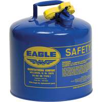 Bidon de s&eacute;curit&eacute; pour le k&eacute;ros&egrave;ne, Type I, Acier galvanis&eacute;, 5 gal. US, Bleu, Homologu&eacute; FM/List&eacute; UL/ULC GTA Hardware Inc