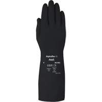 Gants d,usage moyen r&eacute;sistants aux produits chimiques AlphaTec 38001PP, Taille 7, 14" lo, Caoutchouc butyle, 14 mils GTA Hardware Inc