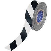 Ruban de marquage pour plancher ToughStripe Max, 2" x 100', Polyester, Noir et blanc GTA Hardware Inc