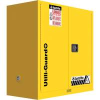 Utili-Guard+ Flammable Safety Cabinet, 30 gal., 1 Door, 43" W x 44" H x 22" D GTA Hardware Inc