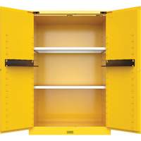 Utili-Guard+ Flammable Safety Cabinet, 90 Gal., 2 Door, 43" W x 65" H x 37" D GTA Hardware Inc