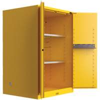 Utili-Guard+ Flammable Safety Cabinet, 90 Gal., 2 Door, 43" W x 65" H x 37" D GTA Hardware Inc