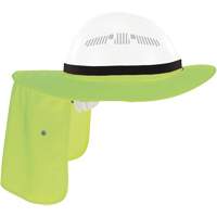 Visi&egrave;re universelle avec protection de la nuque pour casque de s&eacute;curit&eacute; Chill-Its 6661, Lime haute visibilit&eacute; GTA Hardware Inc