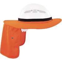 Visi&egrave;re universelle avec protection de la nuque pour casque de s&eacute;curit&eacute; Chill-Its 6661, Orange haute visibilit&eacute; GTA Hardware Inc