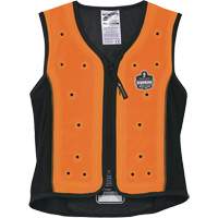 Chill-Its 6685 Dry Evaporative Cooling Vest with Zipper Closure, Medium, Orange GTA Hardware Inc