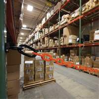 Ensemble de barri&egrave;re &agrave; chaîne magn&eacute;tique pour l'entrep&ocirc;t, Orange, Maillon de 2", 15' de long GTA Hardware Inc