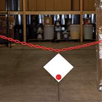 Chaîne de barri&egrave;re en plastique, Vert, Maillon de 2", 100' de long GTA Hardware Inc
