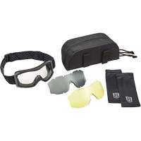 Ensemble de lunettes &agrave; coque &agrave; protection balistique X1000, Lentille Ambr&eacute;e/Transparent, Antibu&eacute;e/Anti-&eacute;gratignures, Ventilation Directe GTA Hardware Inc