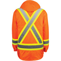 High-Visibility 7-in-1 Jacket, Polyester, High Visibility Orange, X-Small GTA Hardware Inc