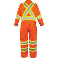 High-Visibility Unlined Coveralls, Small, High Visibility Orange GTA Hardware Inc