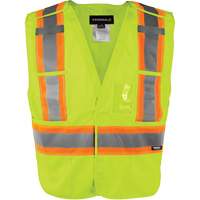 High-Visibility 5-Point Tear Away Vest, High Visibility Orange, Medium/Small, Polyester GTA Hardware Inc