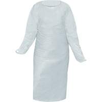 Blouse CoverMe avec passe-pouces, Taille unique, Blanc, Poly&eacute;thyl&egrave;ne GTA Hardware Inc