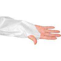 Blouse CoverMe avec passe-pouces, Taille unique, Blanc, Poly&eacute;thyl&egrave;ne GTA Hardware Inc