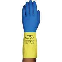Gants r&eacute;sistants aux produits chimiques AlphaTec 87-224, Taille 7, 12,8" lo, N&eacute;opr&egrave;ne/Latex de caoutchouc, Doublure en Coton/Ouat&eacute;e, 26,8 mils GTA Hardware Inc