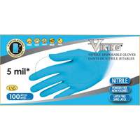 Gants jetables 34600, Petit, Nitrile, 5 mils, Sans poudre, Bleu GTA Hardware Inc