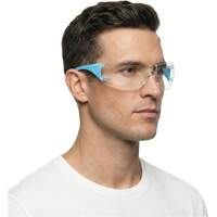 Lunettes de s&eacute;curit&eacute; bleu/blanc Adapt Lite, Lentille Transparent, Antibu&eacute;e/Anti-&eacute;gratignures, ANSI Z87+/R&eacute;pond ou surpasse la norme CSA Z94.3 GTA Hardware Inc