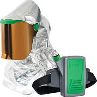 Respirateur &agrave; chaleur radiante Z-Link avec souffleur & montage &agrave; la ceinture, Respirateur &agrave; masque/Capuchon & visi&egrave;re, Pile Lithium-ion GTA Hardware Inc