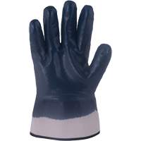 Gants bleu marine avec manchettes renforc&eacute;es &agrave; entoilage coll&eacute; Horizon, Moyen, R&ecirc;vetement Nitrile, Enveloppe en Jersey/Coton GTA Hardware Inc