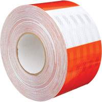 Pellicule souple pour chantiers routiers &agrave; haute intensit&eacute; 382VHIP, 5" la x 150' lo, Orange et blanc GTA Hardware Inc