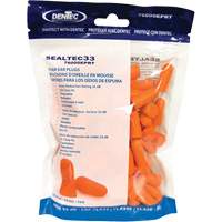SEALTEC33 Orange Disposable Foam Earplugs, Bulk - Polybag GTA Hardware Inc