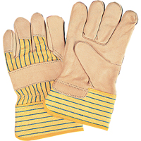 Gants d'ajusteur &agrave; paume s&egrave;che d'usage standard, Moyen, Paume en Cuir fleur de vache, Doublure en Coton GTA Hardware Inc