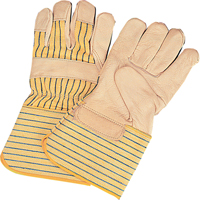 Gants d'ajusteur &agrave; paume s&egrave;che d'usage standard, Grand, Paume en Cuir fleur de vache, Doublure en Coton GTA Hardware Inc