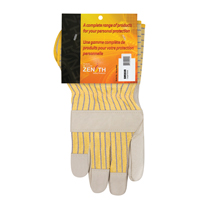 Gants d'ajusteur &agrave; paume s&egrave;che d'usage standard, Grand, Paume en Cuir fleur de vache, Doublure en Coton GTA Hardware Inc