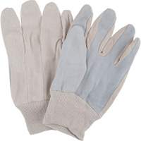 Gants de travail d'usage standard, Grand, Paume en Cuir de vache refendu GTA Hardware Inc