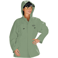 Hurricane Flame Retardant/Oil Resistant Rain Suits - Jacket, 4X-Large, Green GTA Hardware Inc