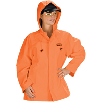 Hurricane Flame Retardant/Oil Resistant Rain Suits - Jacket, 4X-Large, High Visibility Orange GTA Hardware Inc