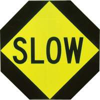 Panneau de signalisation &agrave; deux c&ocirc;t&eacute;s  Stop/Slow  GTA Hardware Inc