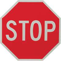 Panneau de signalisation &agrave; deux c&ocirc;t&eacute;s  Stop/Slow  GTA Hardware Inc