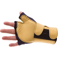 Gants de protection sup&eacute;rieure contre les impacts & les microtraumarismes r&eacute;p&eacute;t&eacute;s, main droite, Taille T-petit, Paume Cuir fleur GTA Hardware Inc