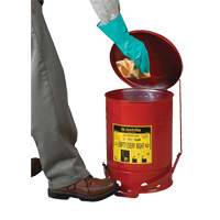 Oily Waste Cans, FM Approved/UL Listed, 14 US gal., Red GTA Hardware Inc