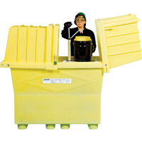 Poly-Safeypacks&reg; Plus Without Drain, 60.25" L x 34.5" W x 64" H, 1200 lbs. Load Capacity GTA Hardware Inc