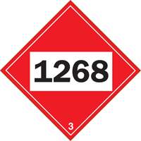 Plaque-&eacute;tiquette TMD 1268 pour distillats de p&eacute;trole, Plastique GTA Hardware Inc