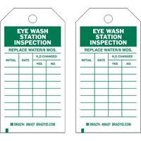 Inspection Record Tags, Polyester, 4" W x 7" H, English GTA Hardware Inc
