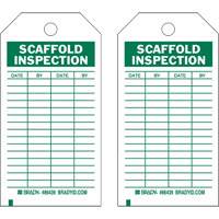 Inspection Record Tags, Polyester, 4" W x 7" H, English GTA Hardware Inc